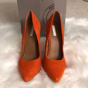 H&M Women Shoes - Pumps Coral Suede Size 6 (37)